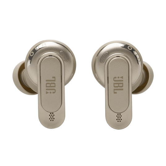 JBL Tour Pro 3 - Latte - True Wireless Noise Cancelling earbuds with Smart Charging Case&trade; - Front